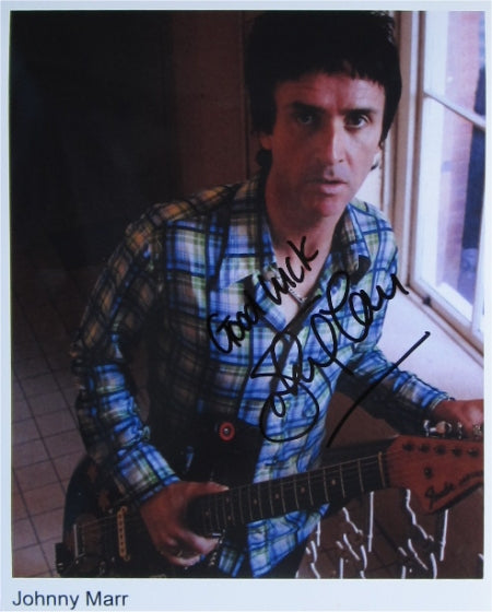 Johnny Marr - Signed Photo 10" x 8" - Used autograph