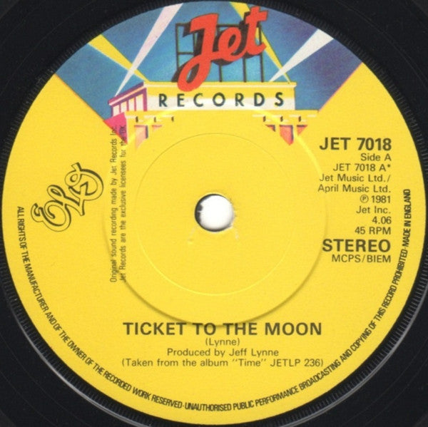 Electric Light Orche - Ticket To The Moon / Here Is The News - Used V