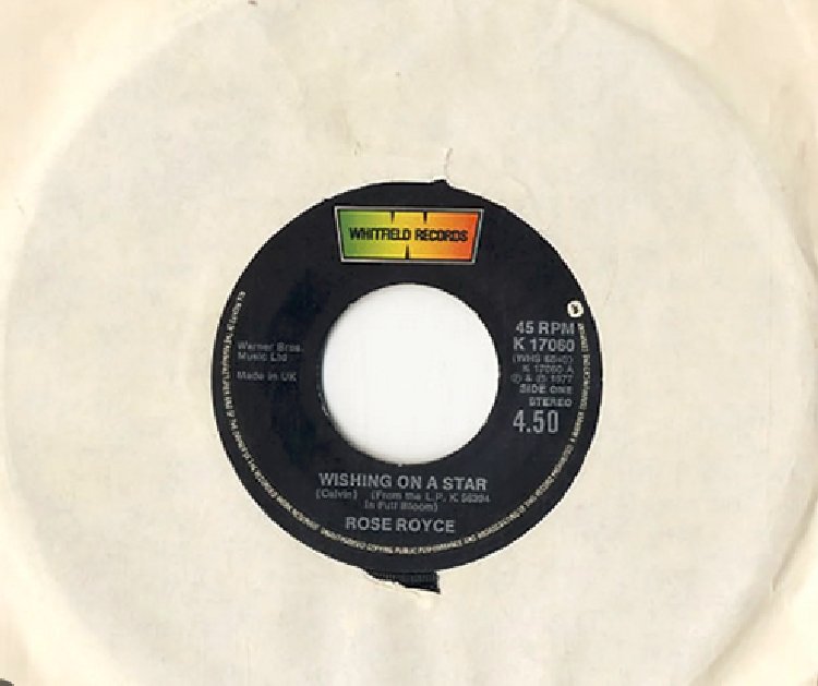 Rose Royce - Wishing On A Star - Used Vinyl Record 7"