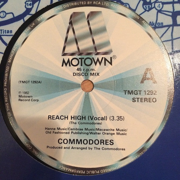 Commodores - Reach High - Used Vinyl Record 12"