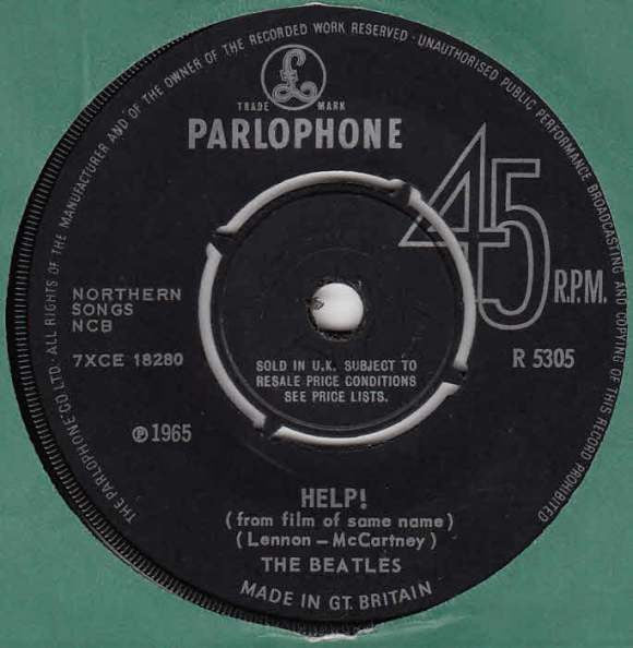 The Beatles - Help! - Used Vinyl Record 7"