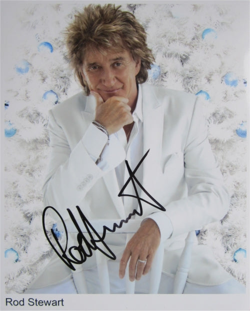 Rod Stewart - Signed Photo 10" x 8" - Used autograph