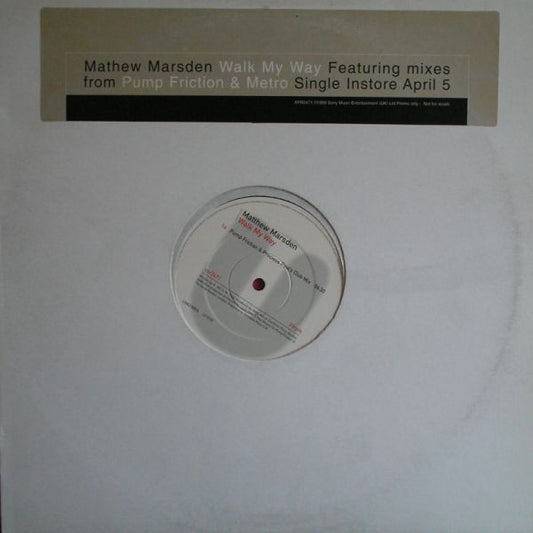 Matthew Marsden - Walk My Way - Used Vinyl Record 12"