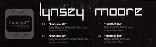 Lynsey Moore - Embrace Me - Used Vinyl Record 12"