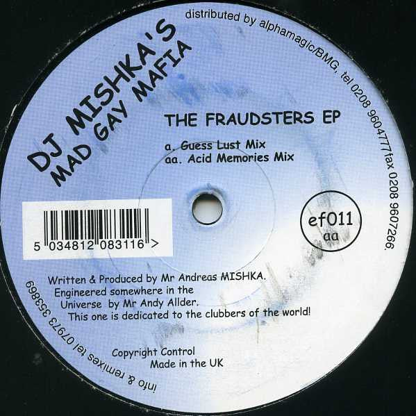 Mad Gay Mafia - The Fraudsters EP - Used Vinyl Record 12"