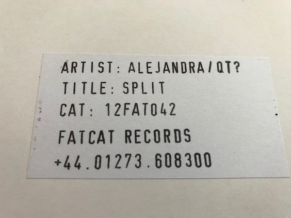 Alejandra & Aeron - Split Series #13 - Used Vinyl Record 12"