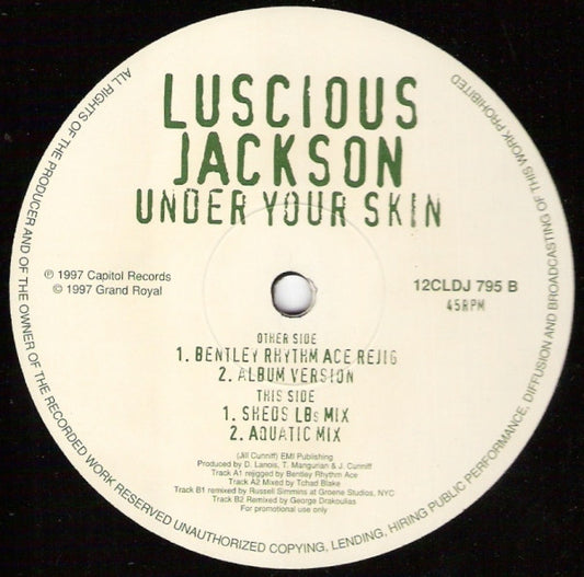 Luscious Jackson - Under Your Skin - Used Vinyl Record 12"