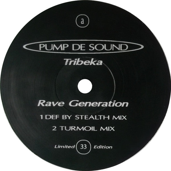 Tribeka - Rave Generation - Used Vinyl Record 12"
