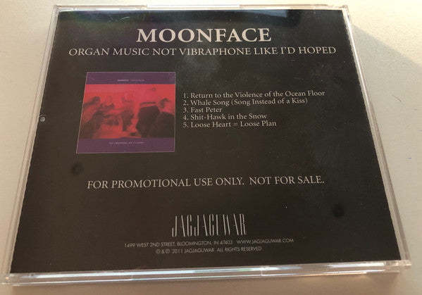 Moonface - Organ Music Not Vibraphone Like I'd Hoped - Used CD