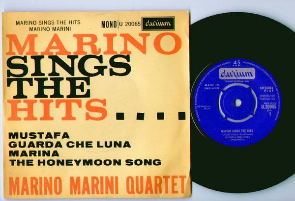 Marino Marini Ed Il - Marino Sings The Hits - Used Vinyl Record 7"