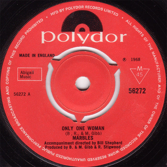 Marbles - Only One Woman - Used Vinyl Record 7"