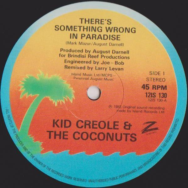 Kid Creole And The C - There's Something Wrong In Paradise - Used Vinyl