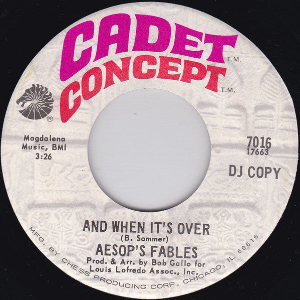 Aesop's Fables - And When It's Over / What Is Love - Used Vin