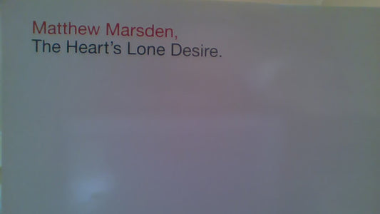 Matthew Marsden - The Heart's Lone Desire (K-Klass Remixes) - Used Viny