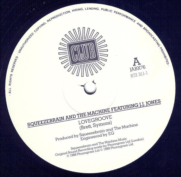 Squeezebrain And The - Lovegroove - Used Vinyl Record 12"
