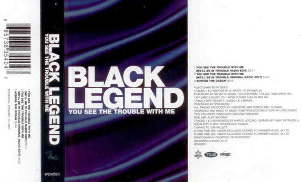 Black Legend - You See The Trouble With Me - Used Cassette