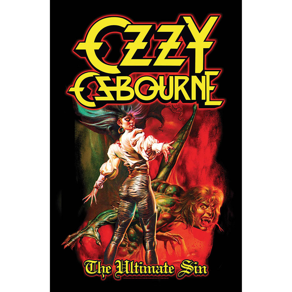Ozzy Osbourne - Textile Poster: The Ultimate Sin - Art Posters