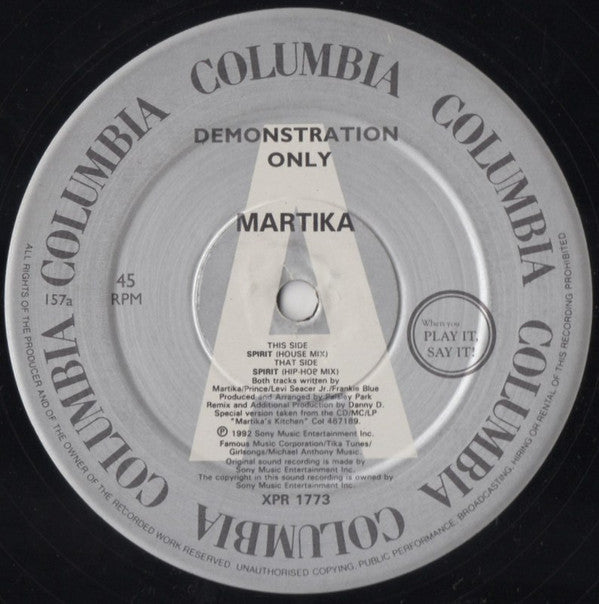 Martika - Spirit - Used Vinyl Record 12"