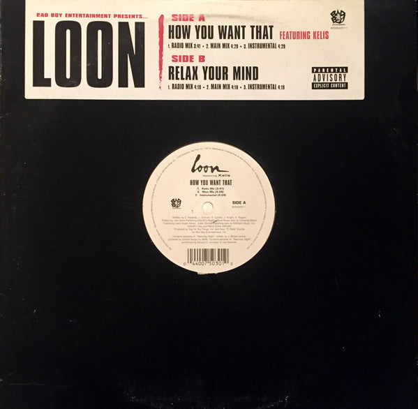 Loon - How You Want That / Relax Your Mind - Used Vinyl Record 12"