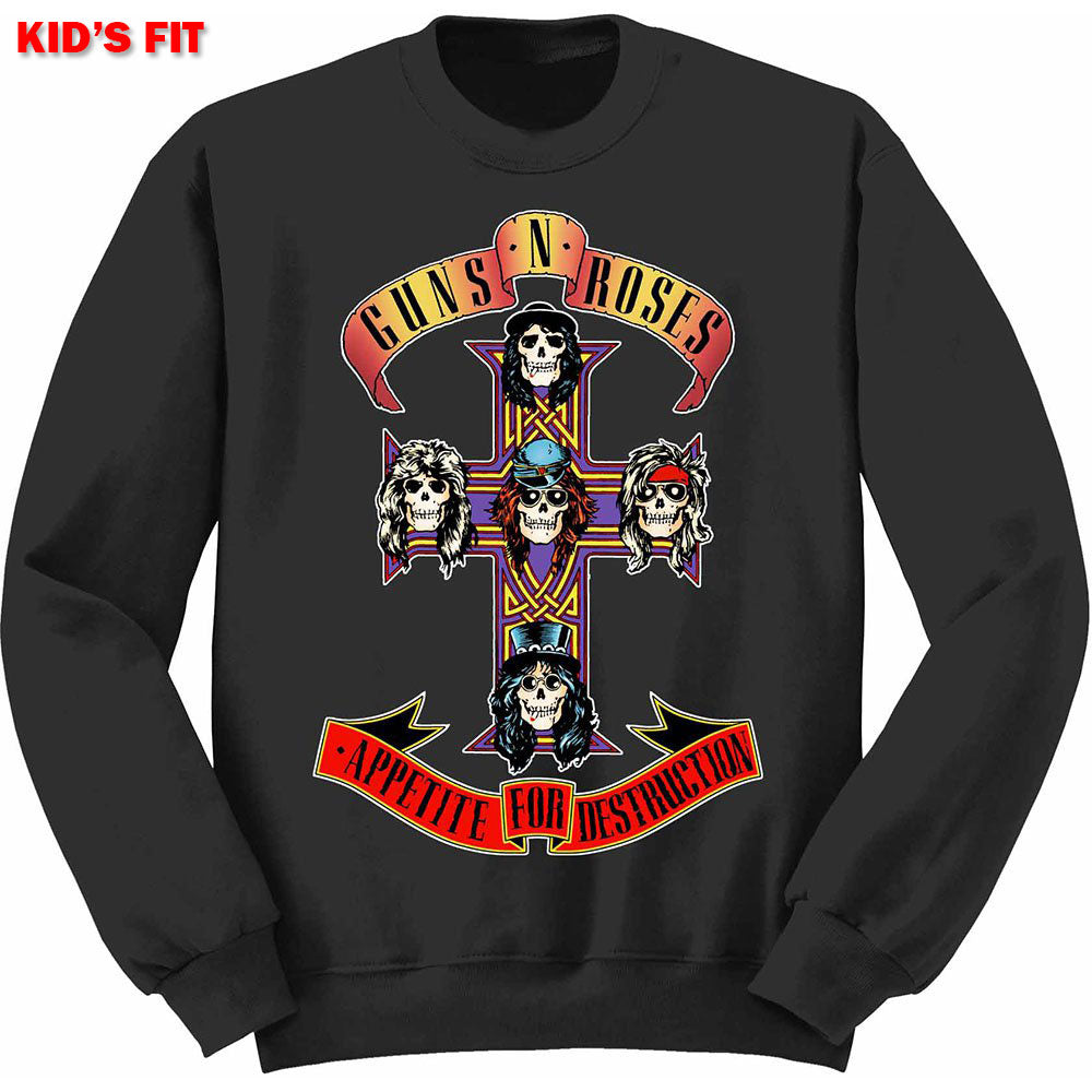 Guns N' Roses - Guns N' Roses Kids Sweatshirt: Appetite for Destructi
