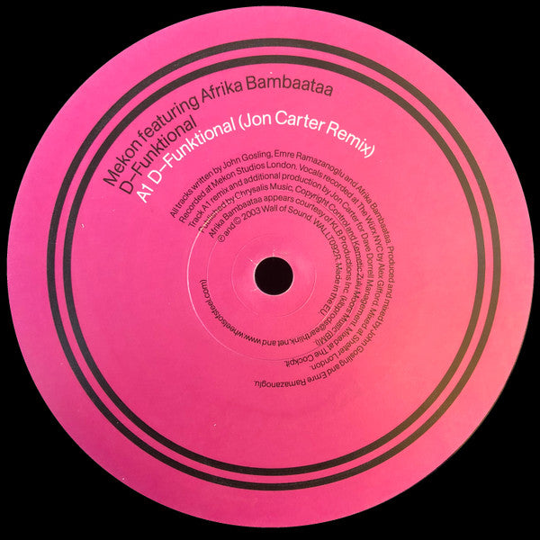 Mekon - D-Funktional - Used Vinyl Record 12"