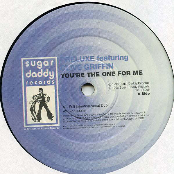 Preluxe - You're The One For Me - Used Vinyl Record 12"