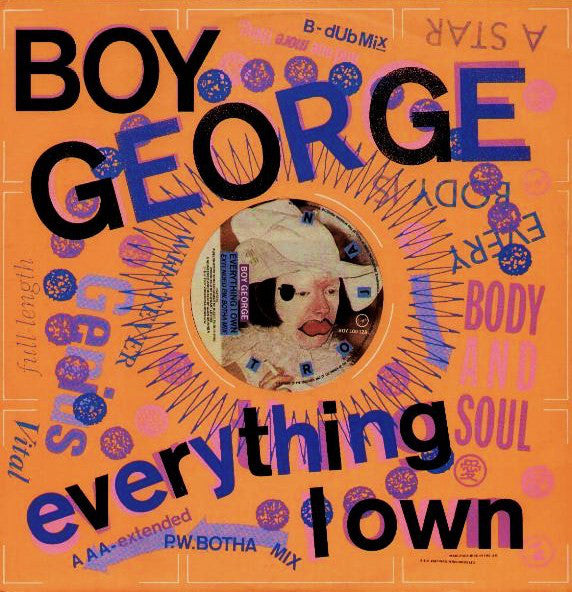 Boy George - Everything I Own - Used Vinyl Record 12"