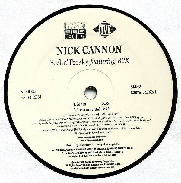 Nick Cannon - Feelin' Freaky - Used Vinyl Record 12"
