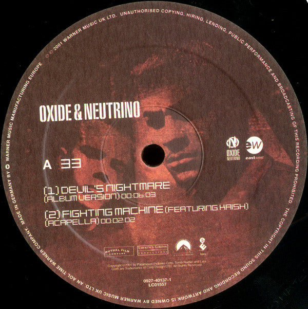 Oxide & Neutrino - Devil's Nightmare - Used Vinyl Record 12"