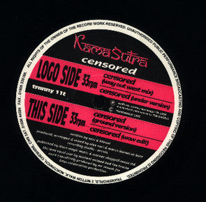 Kamasutra - Censored - Used Vinyl Record 12"