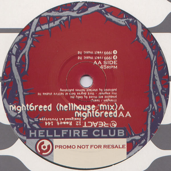 The Hellfire Club - Nightbreed - Used Vinyl Record 12"
