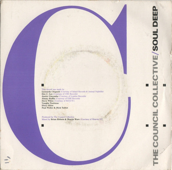 Council Collective - Soul Deep - Used Vinyl Record 7"