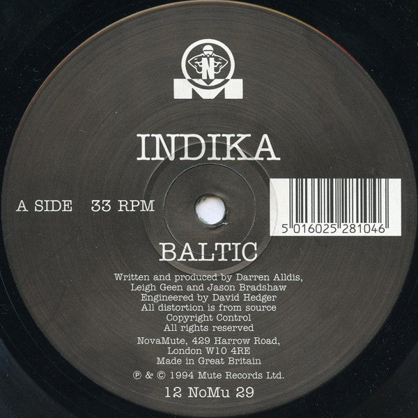 Indika - Baltic / Bloc - Used Vinyl Record 12"