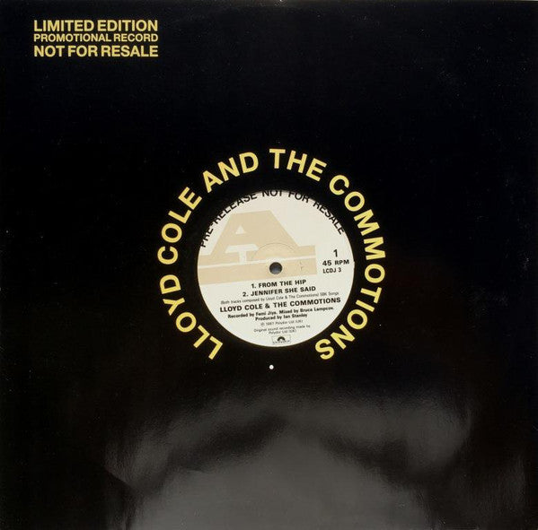 Lloyd Cole & The Com - From The Hip - Used Vinyl Record 12"