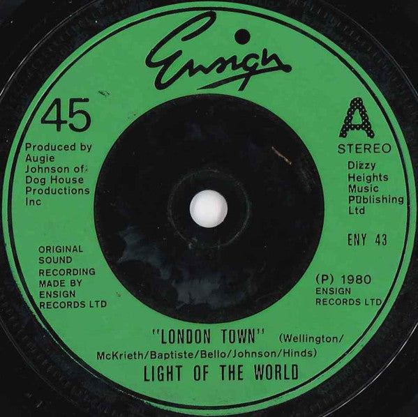 Light Of The World - London Town - Used Vinyl Record 7"