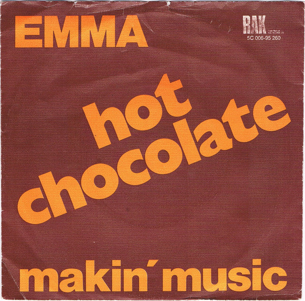 Hot Chocolate - Emma - Used Vinyl Record 7"