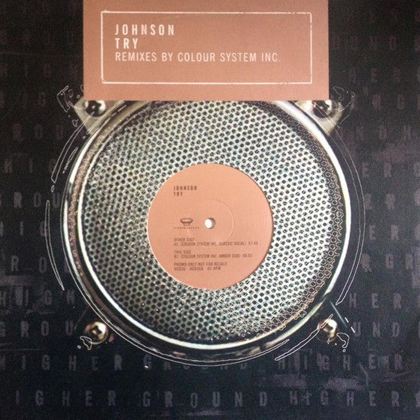 Johnson - Try (Colour System Inc. Remixes) - Used Vinyl Record 12"