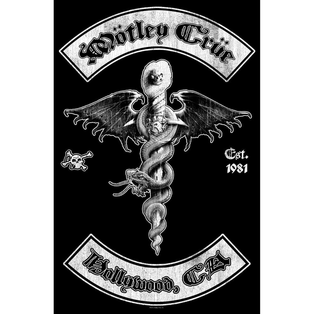 Motley Crue - Textile Poster: Hollywood - Art Posters