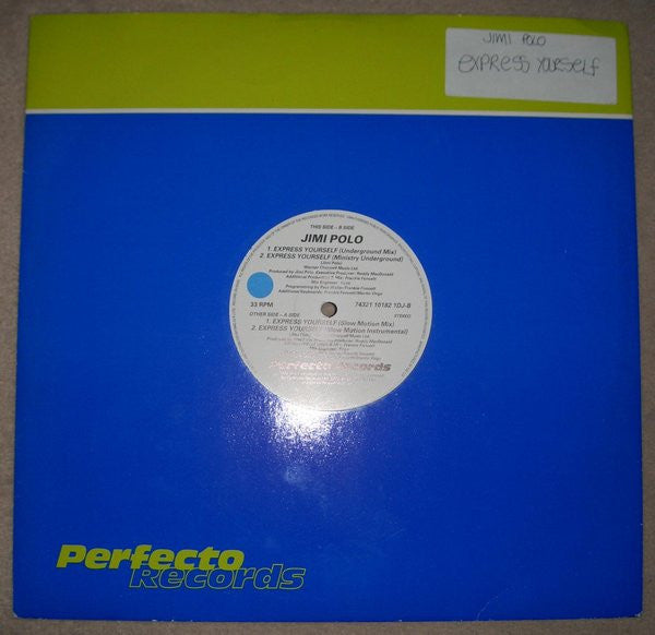 Jimi Polo - Express Yourself - Used Vinyl Record 12"