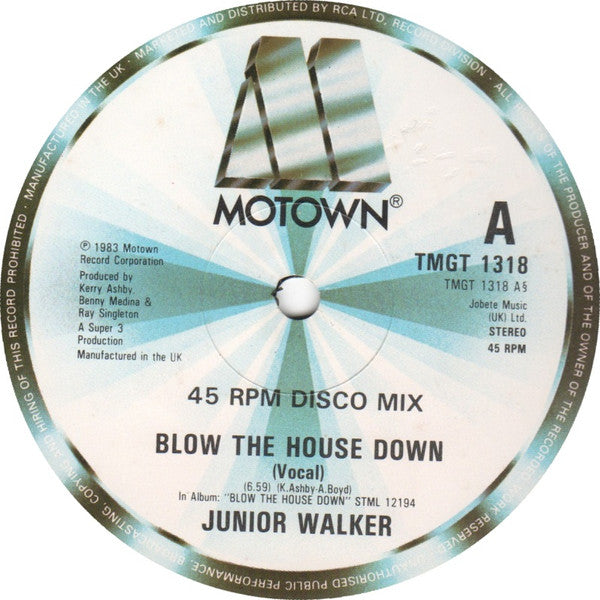 Junior Walker - Blow The House Down - Used Vinyl Record 12"
