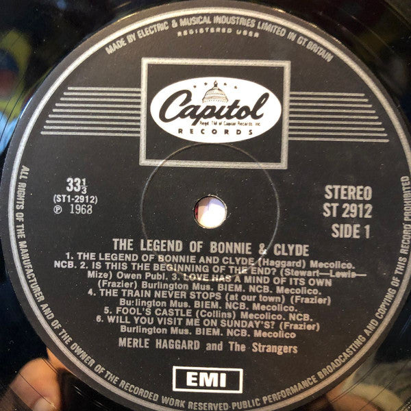 Merle Haggard - Legend Of Bonnie & Clyde - Used Vinyl Record