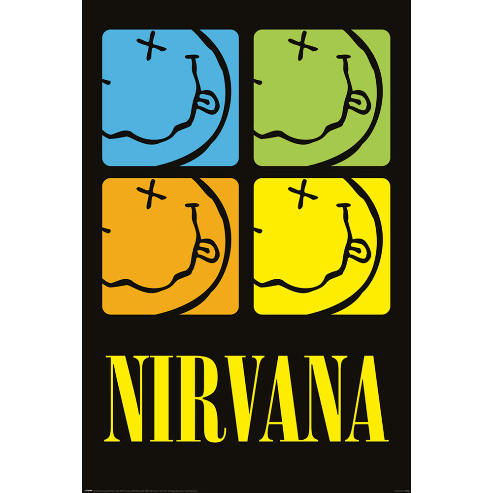 Nirvana - Poster Smiley Squares 260 - Posters