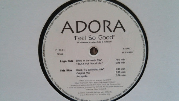 Adora Ariam-Odili - Feel So Good - Used Vinyl Record 12"