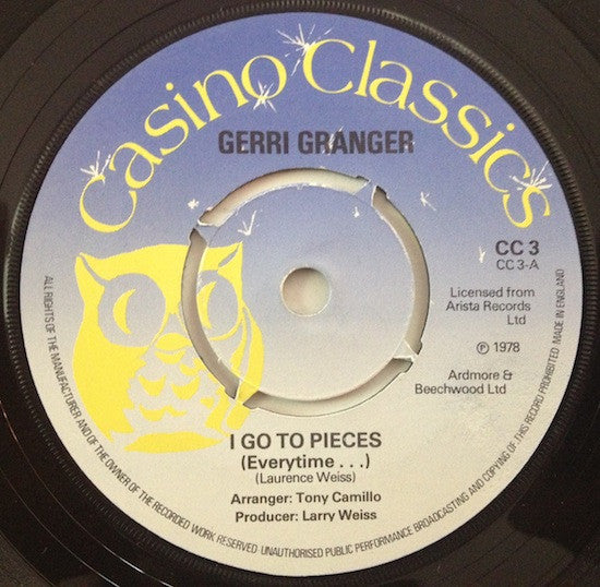 Gerri Granger - I Go To Pieces (Everytime...) / Panic / Shake A Tail Fe