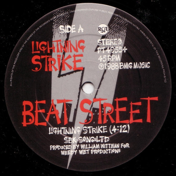 Lightning Strike - Beat Street - Used Vinyl Record 12"