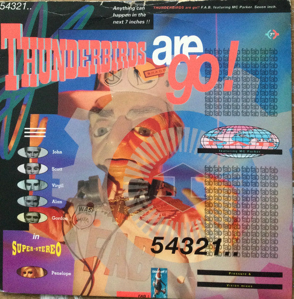 F.A.B. - Thunderbirds Are Go - Used Vinyl Record 7"