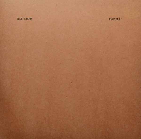 Nils Frahm - Encores 1 - Used Vinyl Record 12"