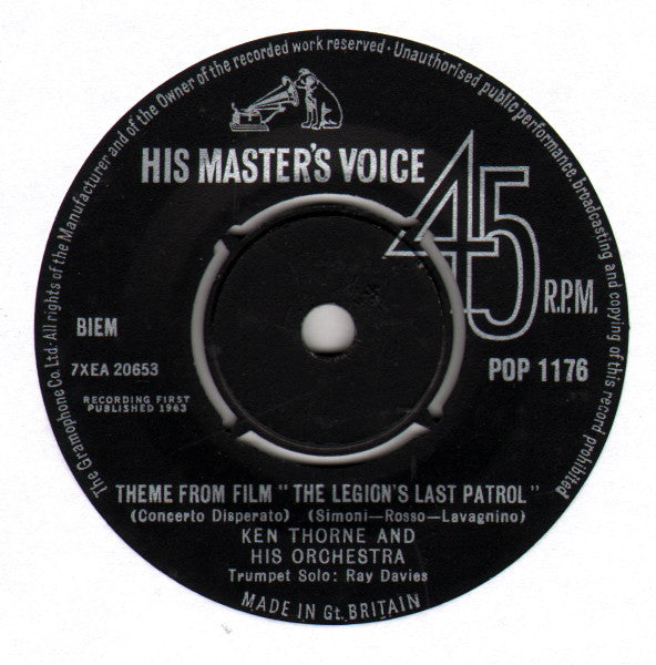 Ken Thorne And His O - Theme From Film "The Legion's Last Patrol" (Conc