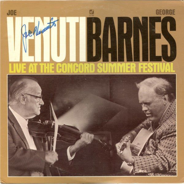 Joe Venuti - Live At The Concord Summer Festival - Used Vinyl Record