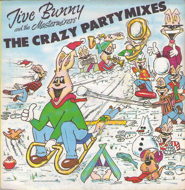 Jive Bunny And The M - The Crazy Party Mixes - Used Vinyl Record 7"